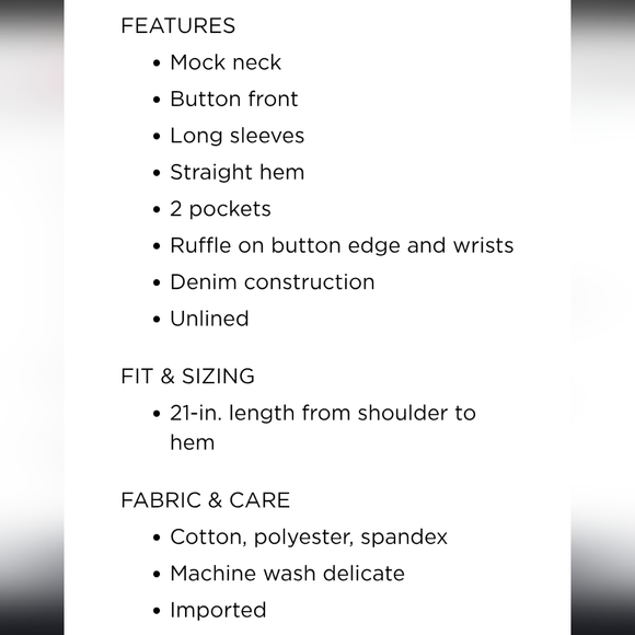 Draper James Blue Jean Jacket Ruffled Floral Buttons Spring Coat Denim - Picture 13 of 15